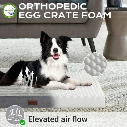 Ophanie Orthopedic Dog Bed for Large Dogs with Removable Washable Cover
