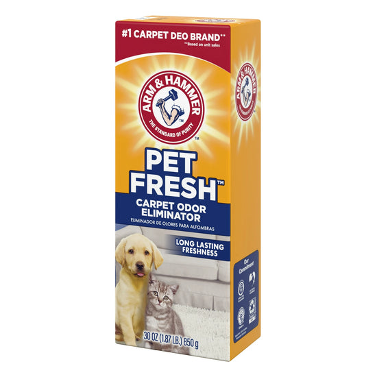 ARM & HAMMER Pet Fresh Odor Eliminating Deodorizing Carpet Powder, Pet Fresh, 30 oz - Cozy Tail US