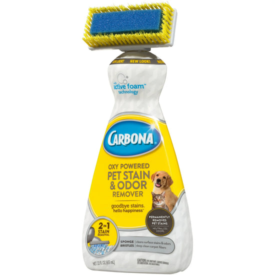 (2 pack) Carbona Oxy Powered Pet Stain & Odor Remover, Unscented, 22 fl oz Bottle - Cozy Tail US